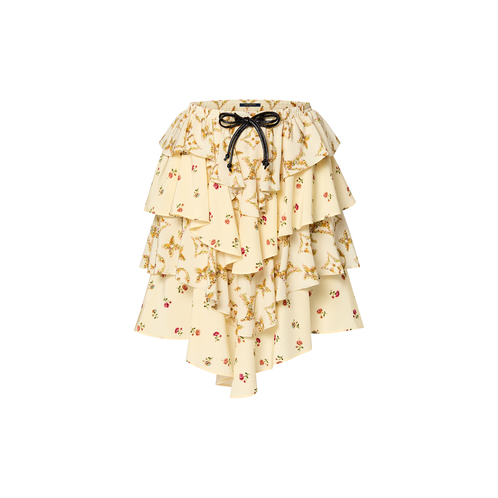 Tiered Floral Print Mini Skirt Skirts And Shorts 1afgo5 Louis Vuitton